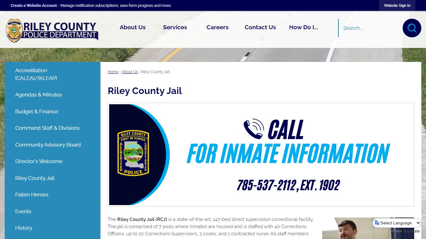 Riley County Jail | Riley County Police Department, KS