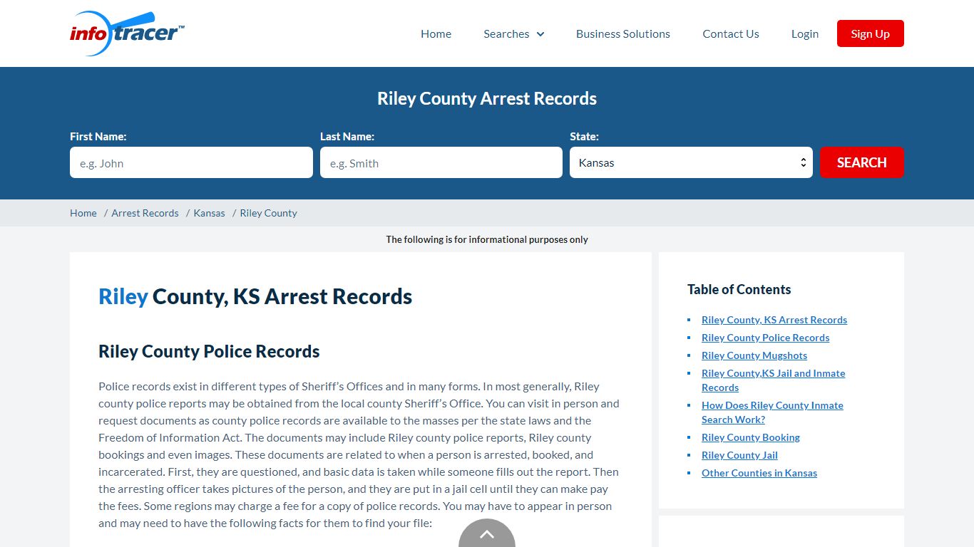 Riley County, KS Arrests, Mugshots & Jail Records - InfoTracer